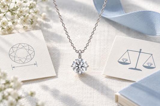 一粒ネックレスを配したジュエリーのイメージ