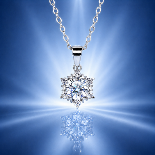 スターモチーフ モアサナイトネックレス / 1.0ct