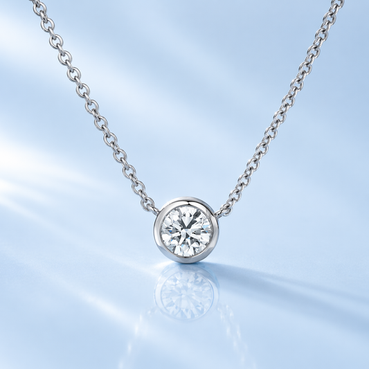 モアサナイトネックレス / 1.0ct