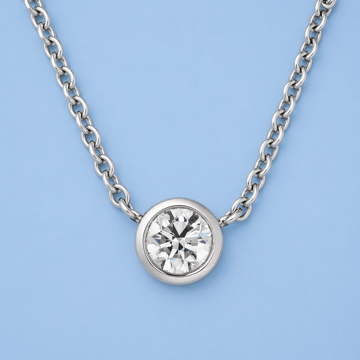 モアサナイトネックレス / 1.0ct