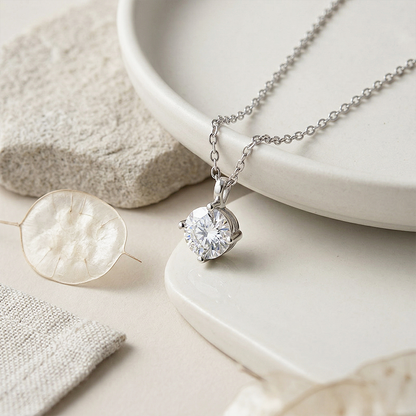 モアサナイトネックレス0.5ct