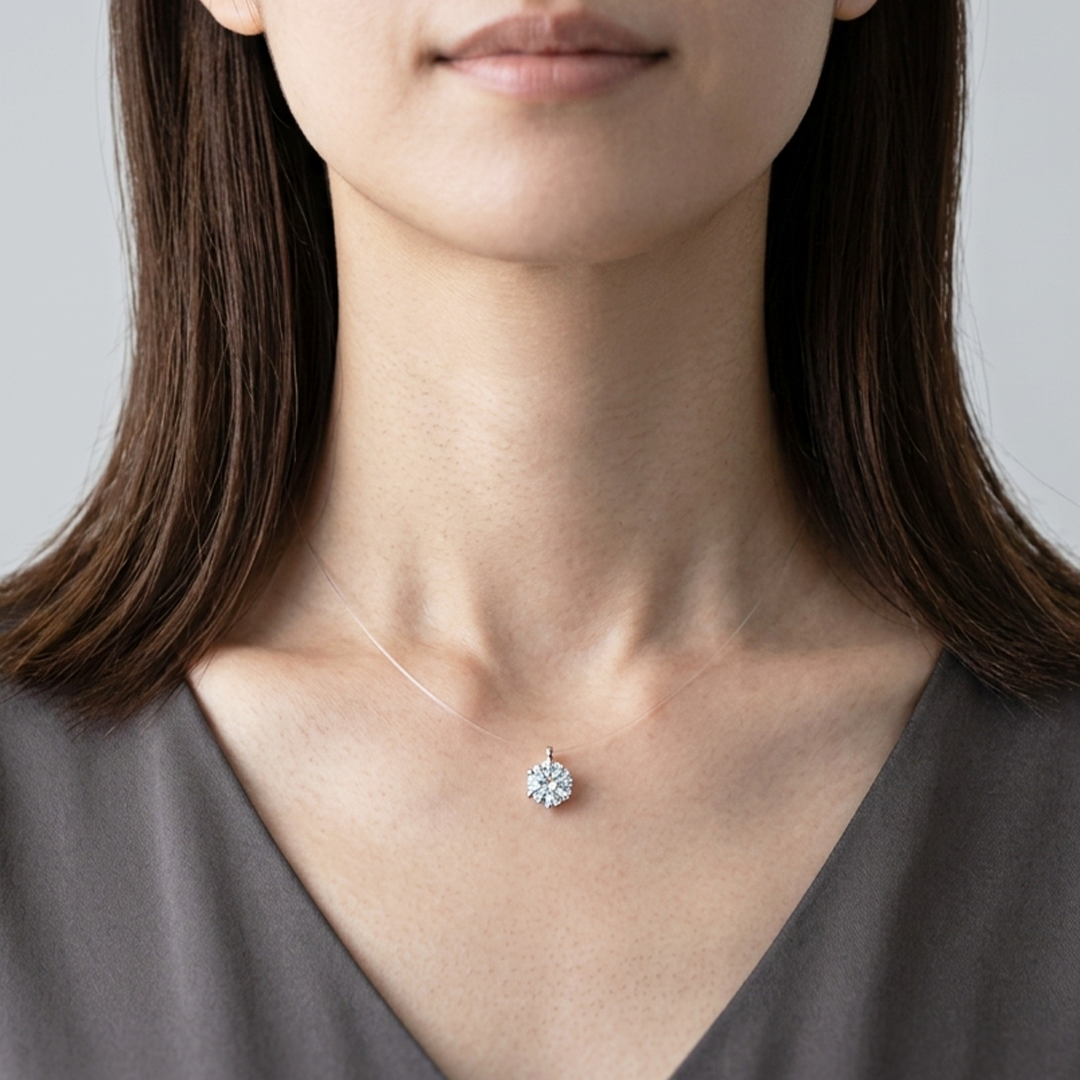 モアサナイトネックレス / 1.0ct