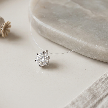 モアサナイトネックレス / 1.0ct